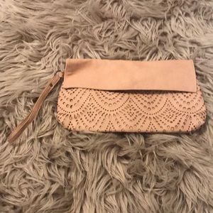 Blush clutch easy to carry